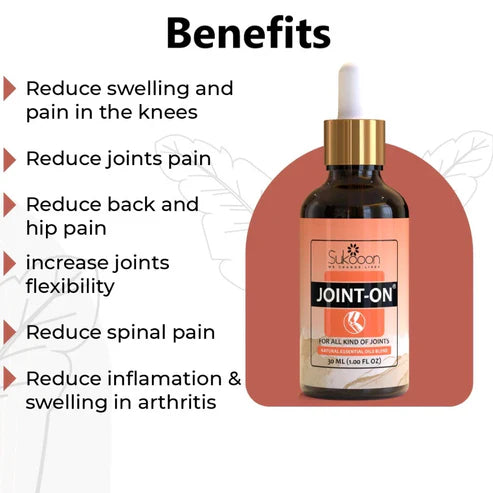 Joint On Oil for Joint Knee and Back Pain Relief Herbal Massage Oil 30ml